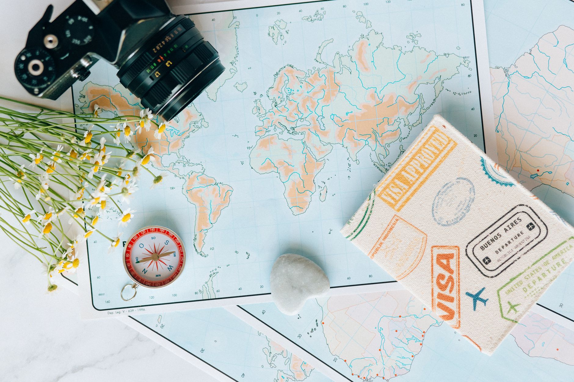 Custom itinerary planning map